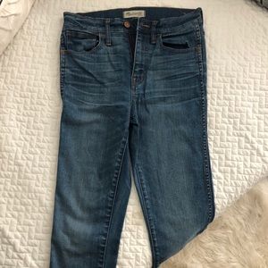 Madewell 10” high riser skinny